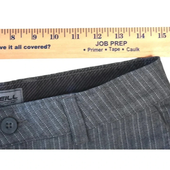 O'Neill || Men's Plaid Shorts Size 30 Longer Line 11" Inseam Surf Skate Grey - Picture 6 of 8